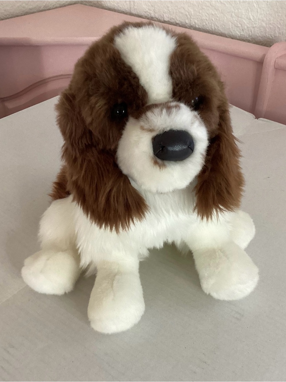 Douglas Cuddle Toy English Springer Spaniel Doodle Puppy Dog Realistic Plush 11"